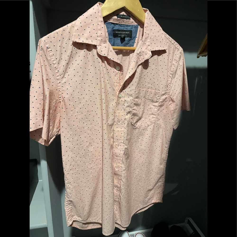 Banana Republic Pink Button Down Shirt
